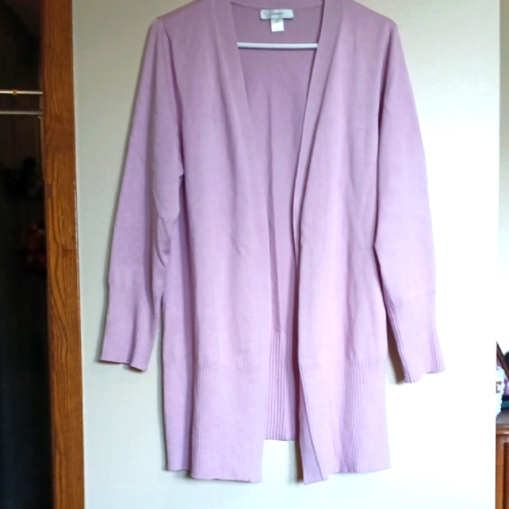 Women's Lavender Cardigan Sweater